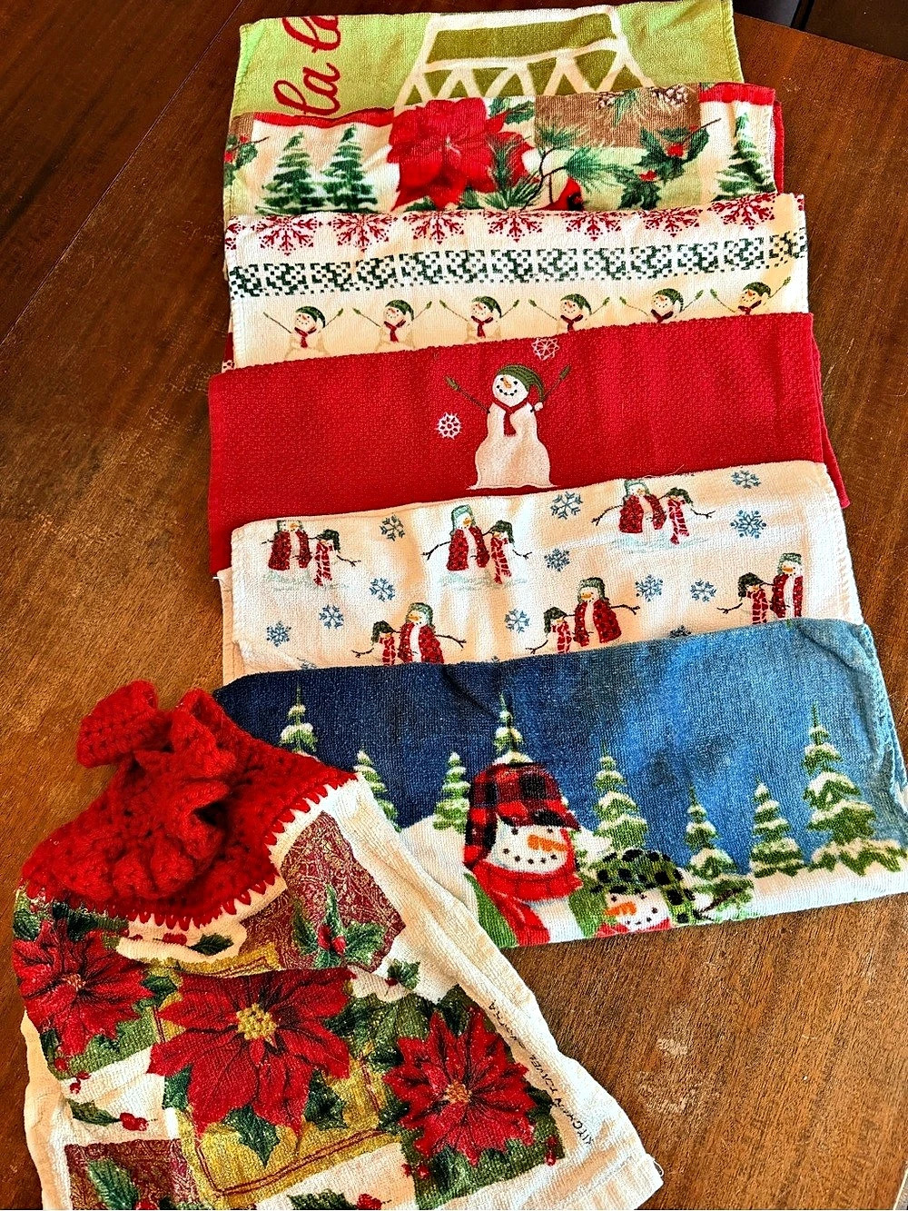Holiday Kitchen Towels Set of 7